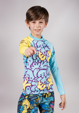 Çocuk Rashguard & UV Koruyucu Uzun Kollu Mayo