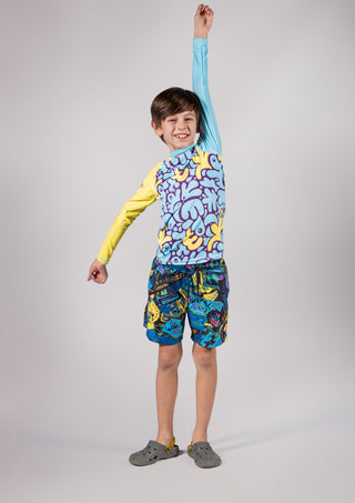 Çocuk Rashguard & UV Koruyucu Uzun Kollu Mayo